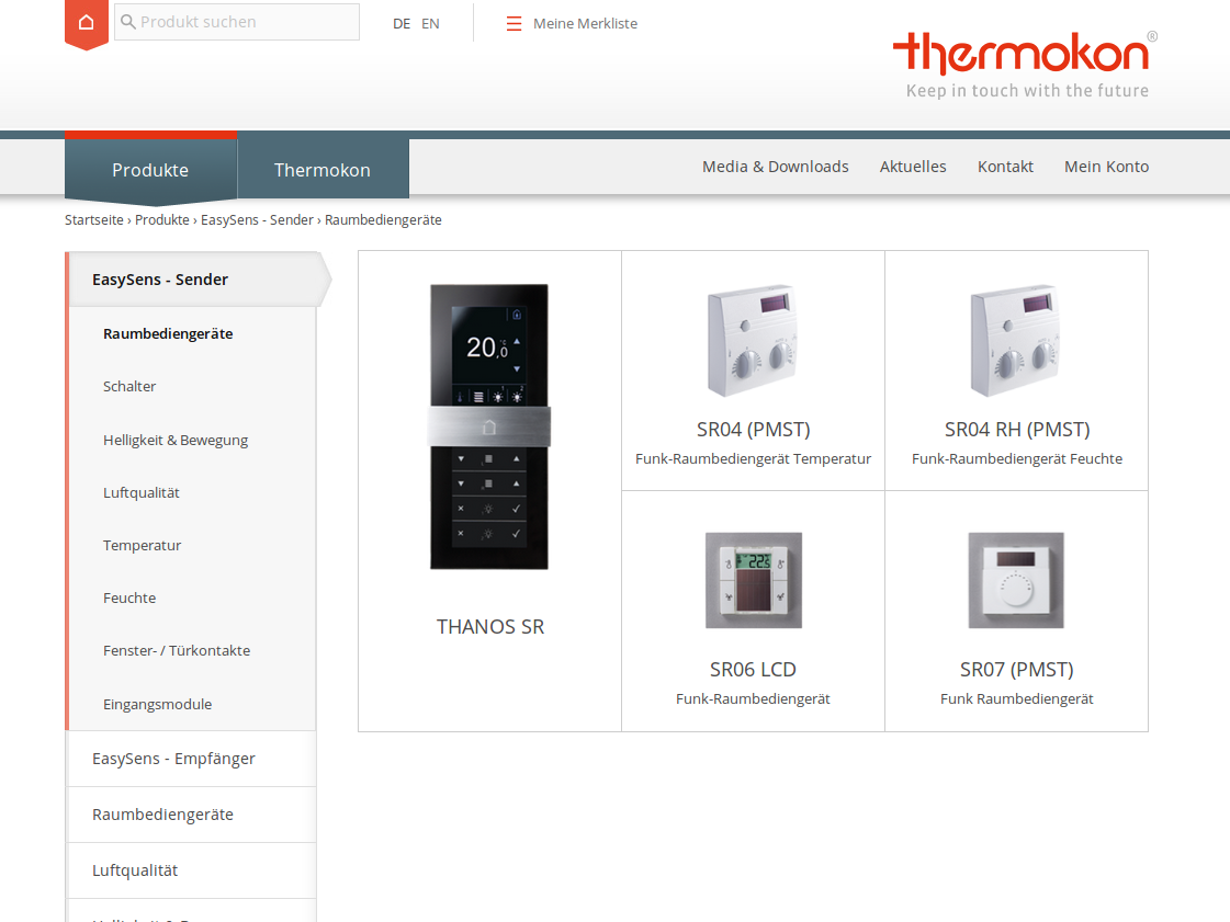 Produktkonfigurator erzeugt Produkte f&uuml;r Webseite